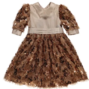 Robe de soirée dorée