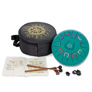 Tambú 8 » 11 tons - Turquoise mat - Tambour à languettes en acier